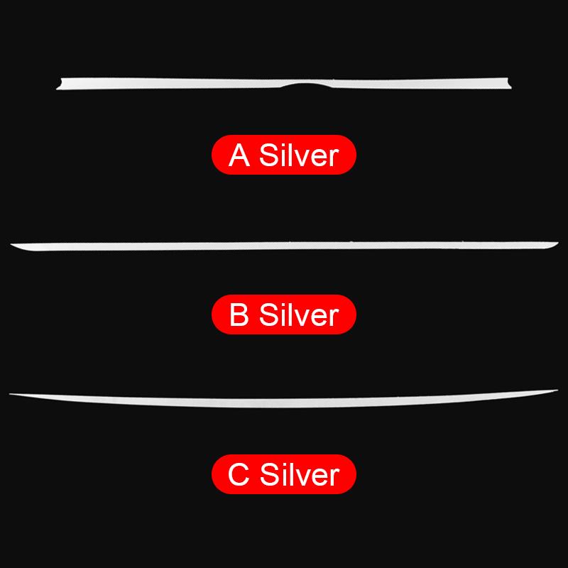 Stainless Car Rear Trunk Cover Tail Gate Trim Sticker Accessories Strip For Toyota Highlander XU70 Kluger 2020 2021 2022 2023