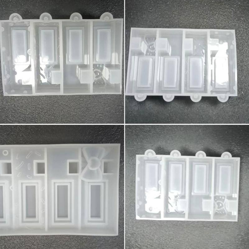 Silicone Phone Stand Dropping Mold Phone Mount Making Molds Accessories Mould Flexible Epoxy Resin Mold for Y Crafts