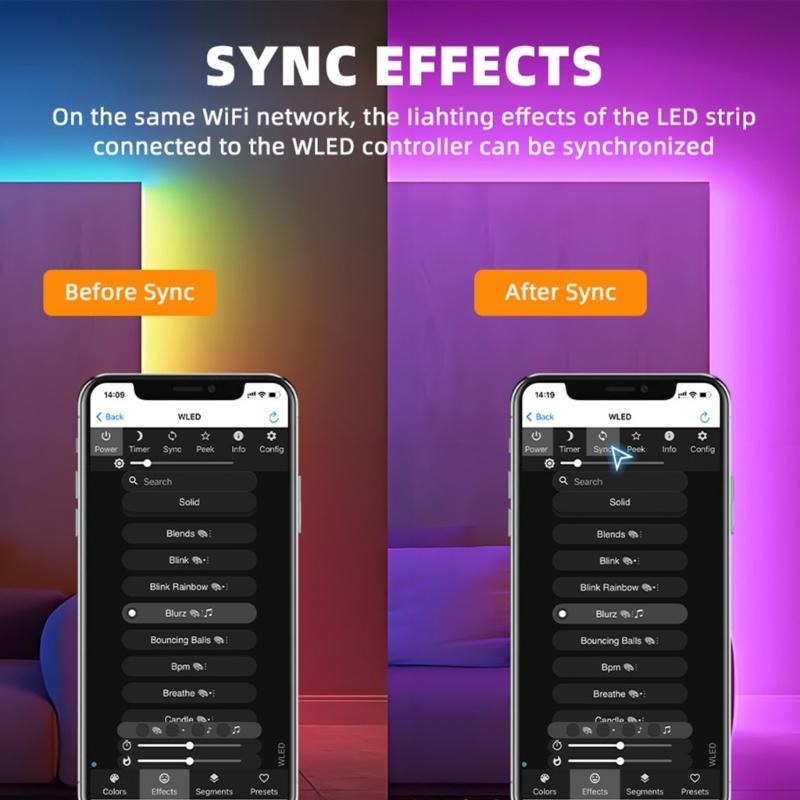 Small Home LED Controllers Auto Rhythm 100 Lighting Type Assistants Mobile Control for Automation