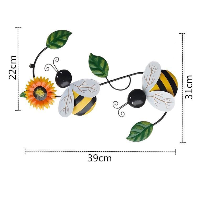 Wrought Iron Wall Hanging Decoration Outdoor Yarn Ornament Courtyard  Crafts Flower Decorations Iron: Statues