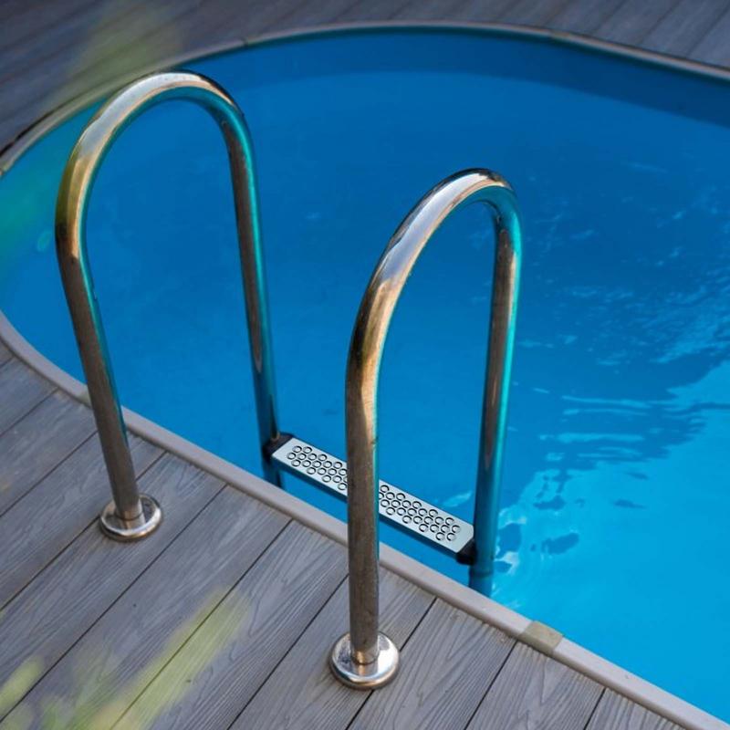 Inground Pool Ladder Replacement Steps Stainless Steel Heavy Duty Replacement Pool Ladders Non-Slip Rung Parts For Outdoor Use