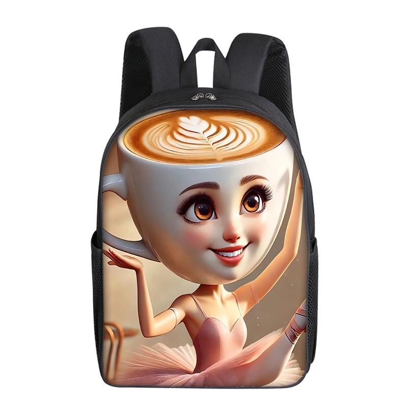Cartoon Printing Casual Shoulder Bag Junior High School Students Large Capacity Backpacks