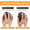 2.4G & Bluetooth Wireless Mouse RGB Ergonomic 1600DPI Rollerball Mice Rechargeable PC Gaming Mouse for Computer Laptop Mac iPads