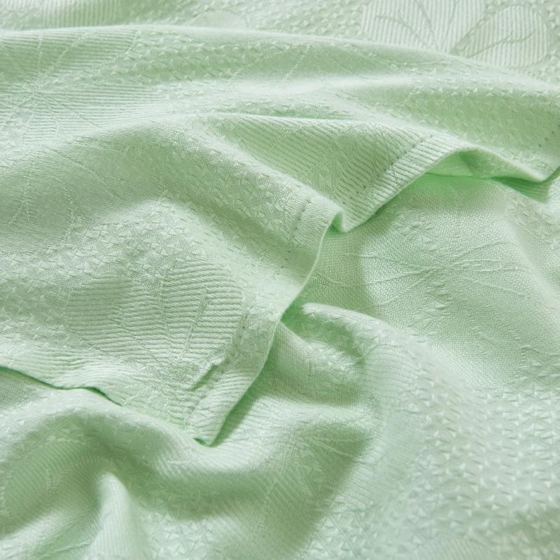 100% Bamboo Fiber Summer Blanket Pure Natural Plant Soft Skin-friendly Summer Duvet Breathable Jacquard Cooling Blanket Quilt