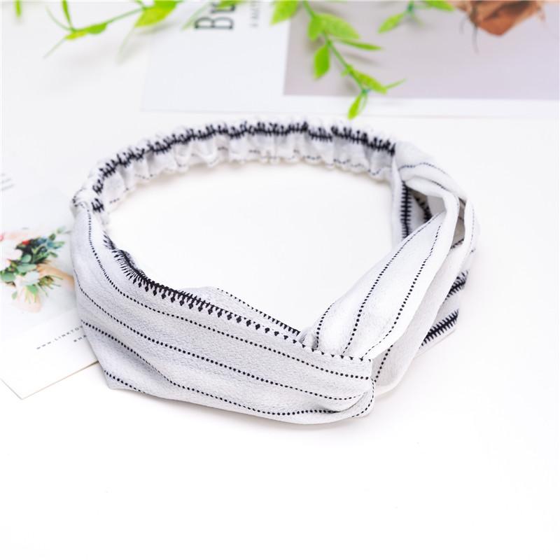 Mote Kvinner Jenter Sommer Bohemsk Hårbånd Print Pannebånd Vintage Kryss Turban Bandasje Bandanaer Hårbånd Hårtilbehør