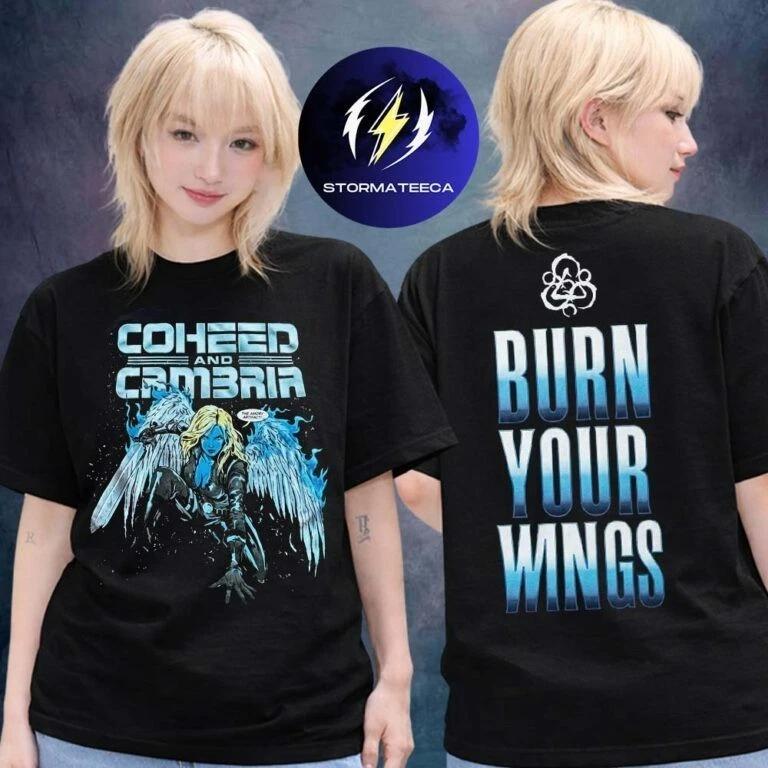Coheed And Cambria Merch This Is Our War Tour 2026 Burn Your Wings Shirt M
