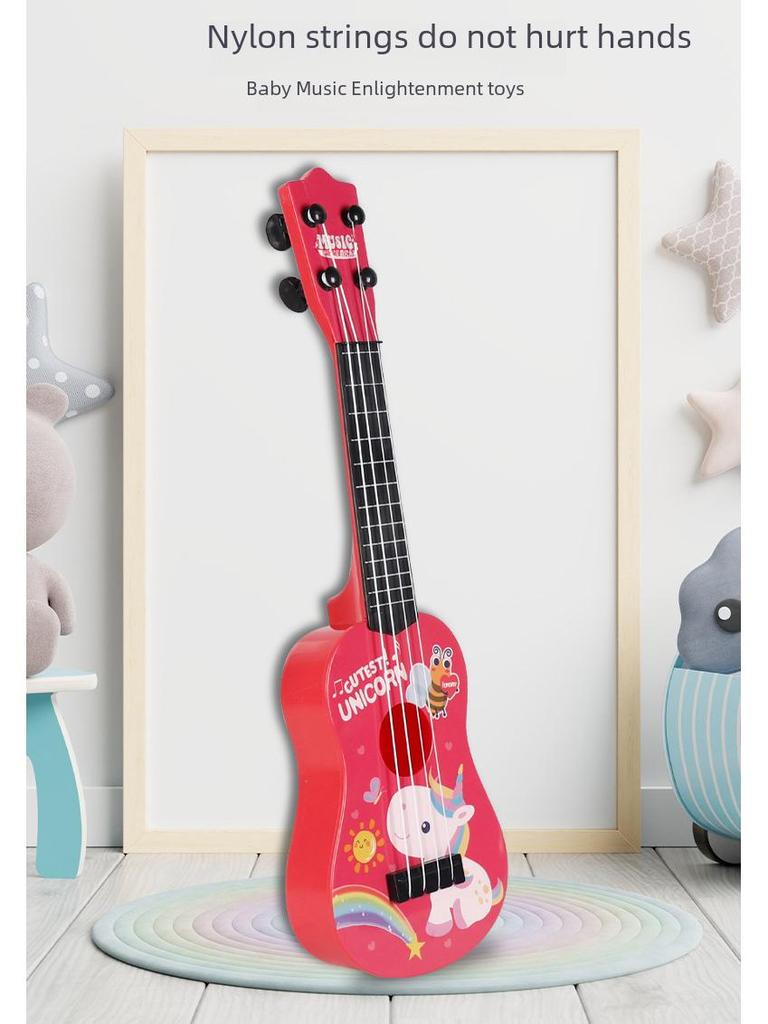 Child's Mini Toy Guitar - Playable Simulation Ukulele Instrument