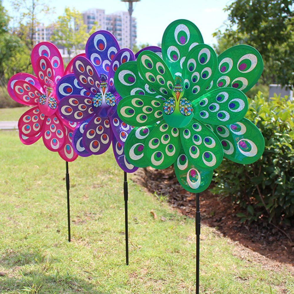 

Sequins Cartoon Flower Plastic Butterfly Outdoor Decoration Wind Chime Windmill Wind Spinner Toy