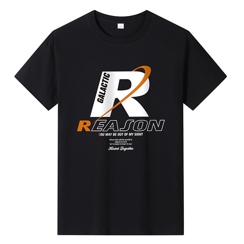 

QICED Летняя футболка с короткими рукавами, мужская футболка с круглым вырезом и трендовым низом XXXXXXL