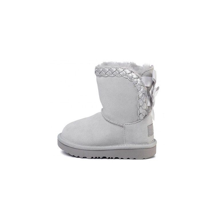 UGG CLASSIC SHORT II Kids' Cotton Boots Children Aged 3 7 Years Old Gray 1103617T-GRV