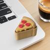 3D Print Pizza Hanging Decor Printed Keychain, Clicker Fidget Toy, Creative Decompression Fun Keyring Simulated Food Sensory Key Pendant for