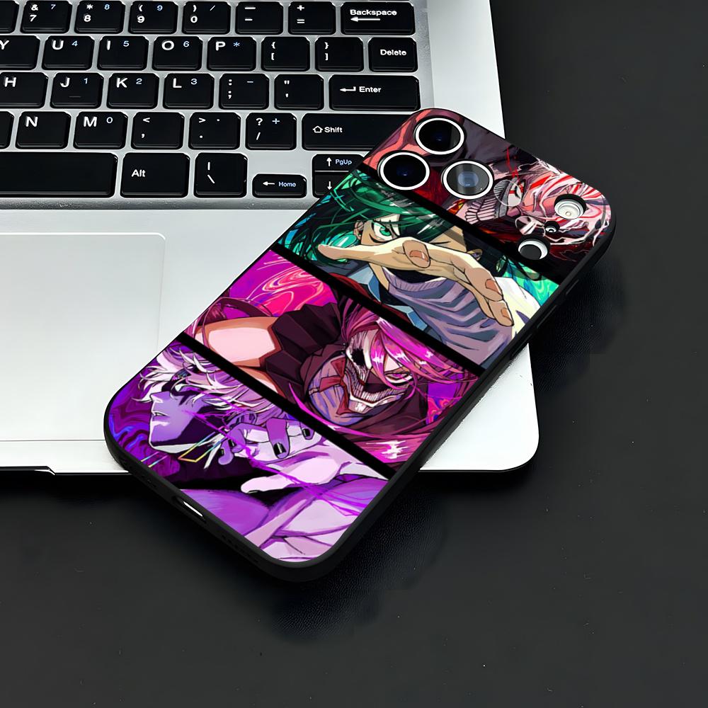 ANIME D-Dandadans Phone Case For IPhone 17 Air 16 E Pro Max 15 14 13 Mini 12 Pro 11 Max Plus Black Soft Shell