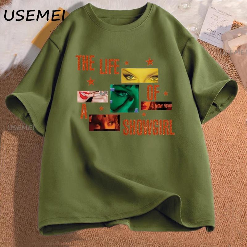 

The Life of A Showgirl T Shirt Funny Cotton Short Sleeve Round Neck Tshirt Casual Female Clothing Harajuku Streetwear Tshirt 4XL