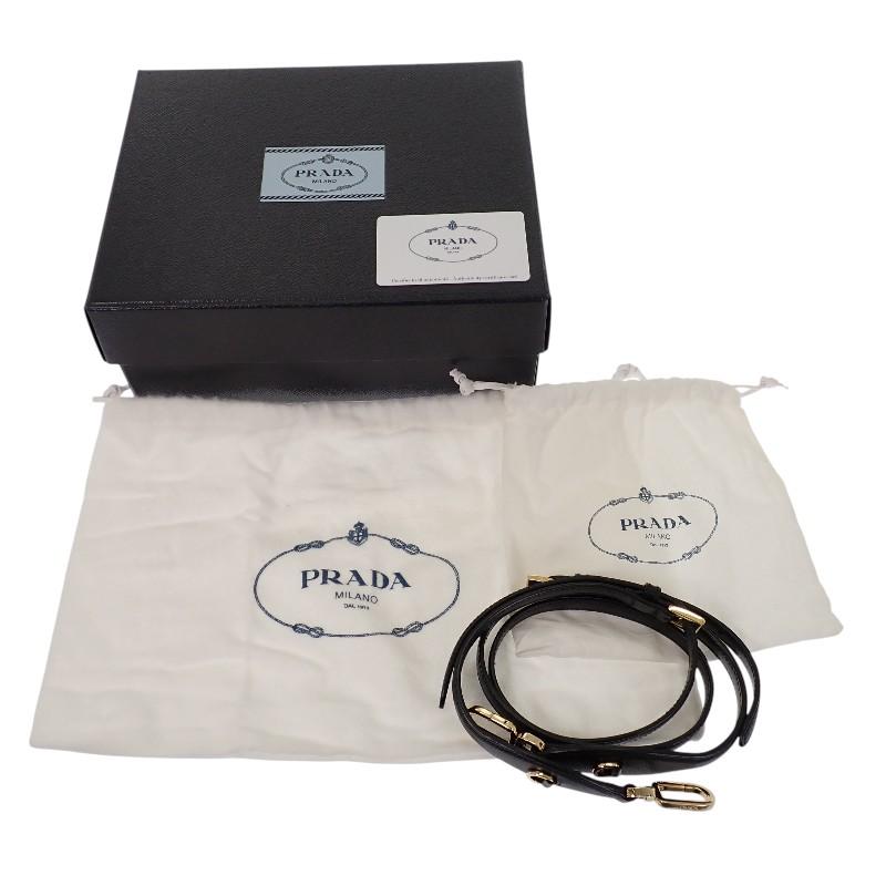 PRADA  1BH123 Shoulder Bag NERO/black Safiano Women