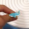 New Whale Shark Enamel Brooches Cute Marine Animal Collar Pins With Free Shipping