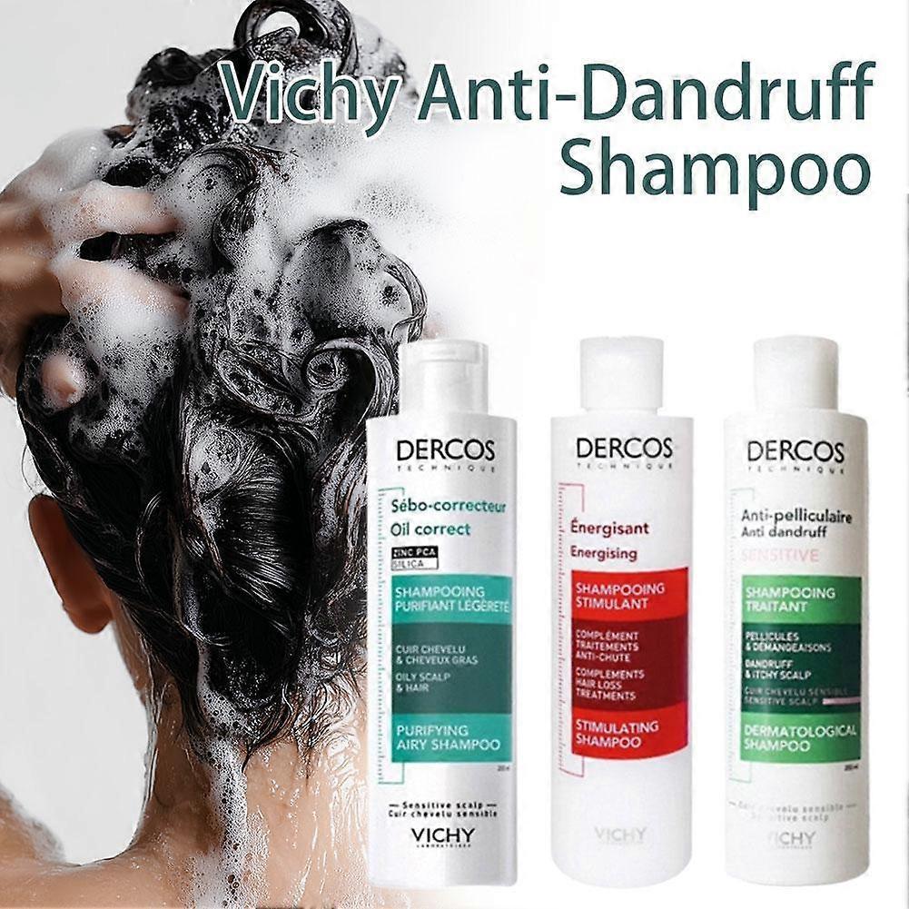 Vichy Anti-Dandruff Shampoo with Thermal Spring Water for Itchy Scalp and Oil Control, 200ml