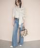 Leather Patchwork Tote Bag with Shoulder Strap TREASURE TOPKAPISmooth