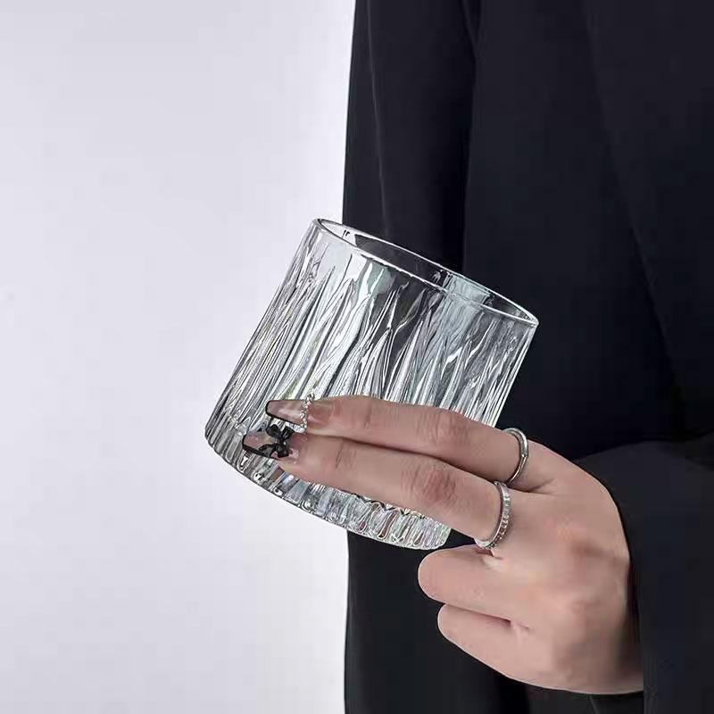 Whisky Glass Foreign Wine Glass Crystal Glass Light Luxury High-end Sophisticated Slightly Tipsy Rotating Mixing Glass Camping