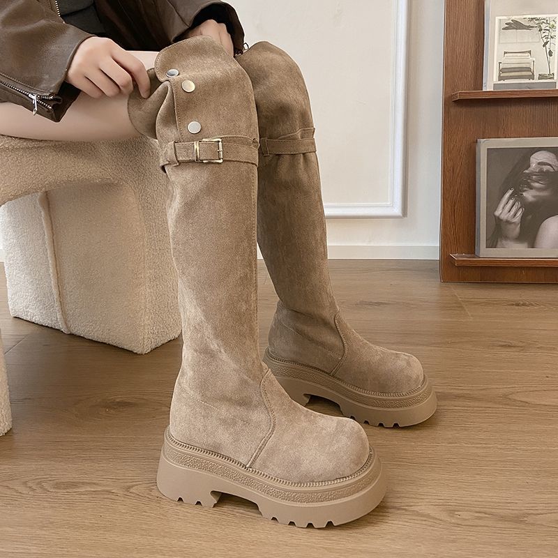 Fashion Versatile and Comfortable Platform Women's High Boots 2025 Autumn and Winter New Two Wear Beautiful Knee Boots Women