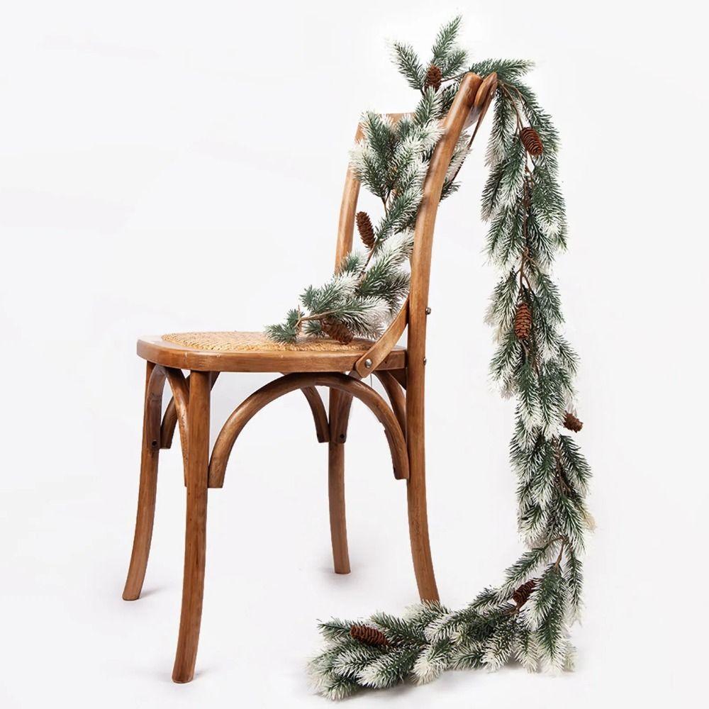 Real Touch Artificial Pine Garland 2M Winter Pine Garland Faux Greenery Garland  Fireplaces
