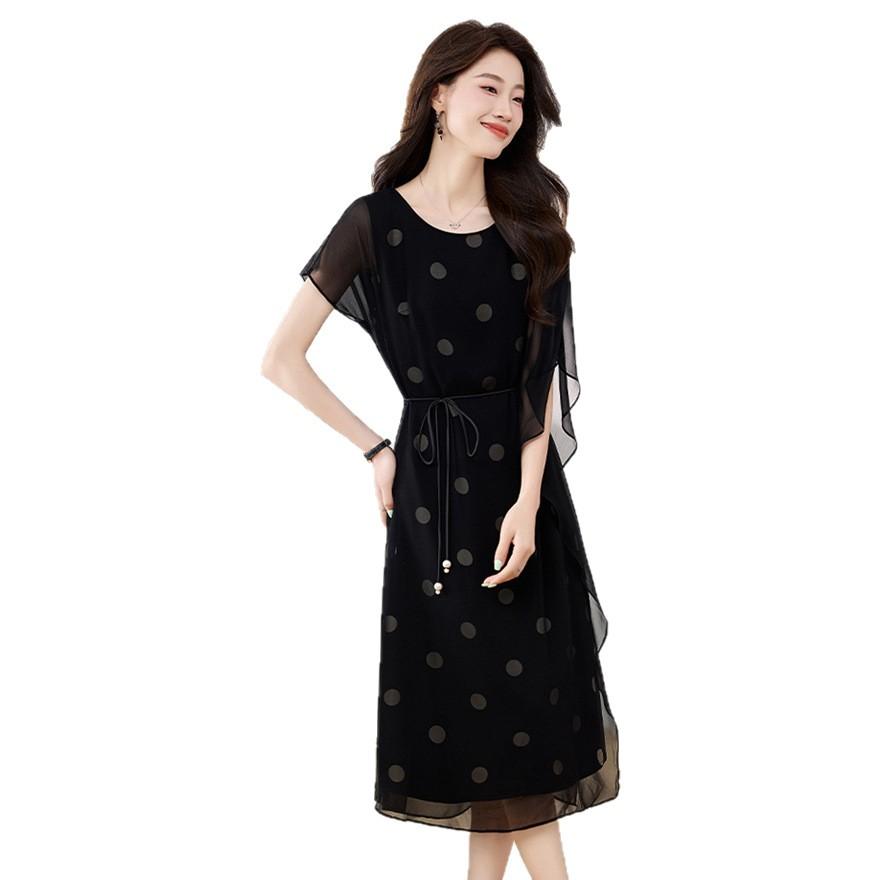Summer polka dot dress, new design sense, super good-looking dress skirt