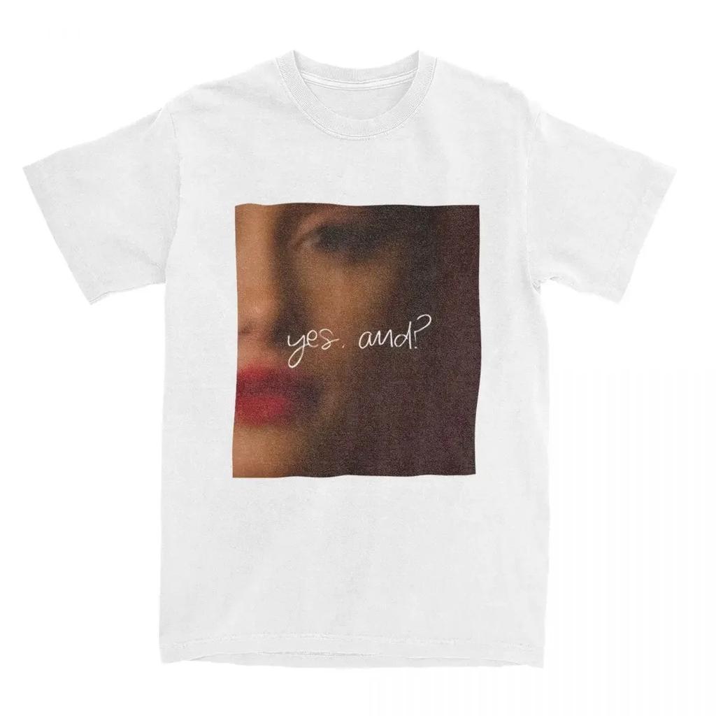 Ariana Yes And Music Grandes Album T-shirt Letnie koszulki uliczne Bawełniana koszulka hip-hopowa na ubrania unisex z krótkim rękawem