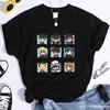 Women's new anime Harajuku printed T-shirt personalized women's casual T-shirt cartoon pattern T-shirt