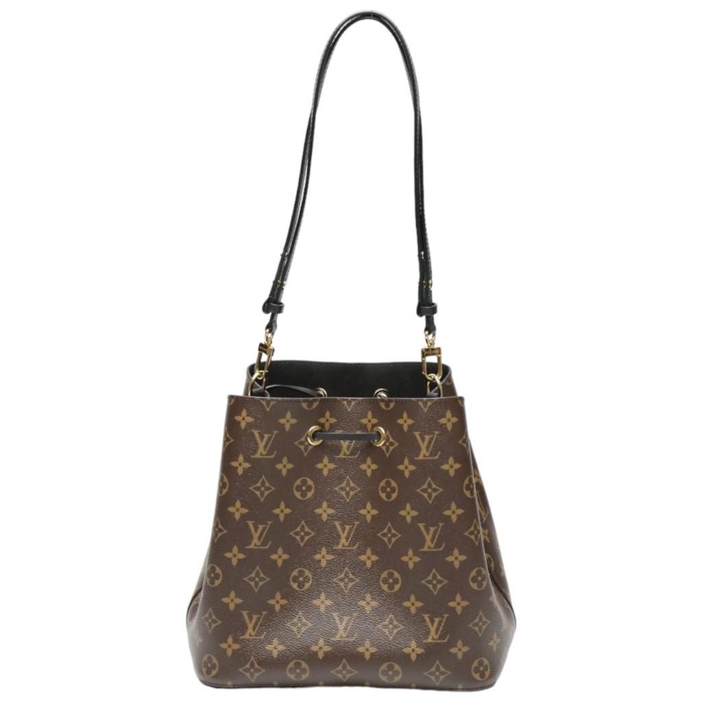 Louis Vuitton Monogram Neonoe Shoulder Bag Monogram Canvas Noir Women M44020 Used