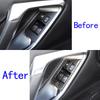 Real Carbon Fiber Window Lift Switch Decoration For Nissan GTR R35 2008-2016
