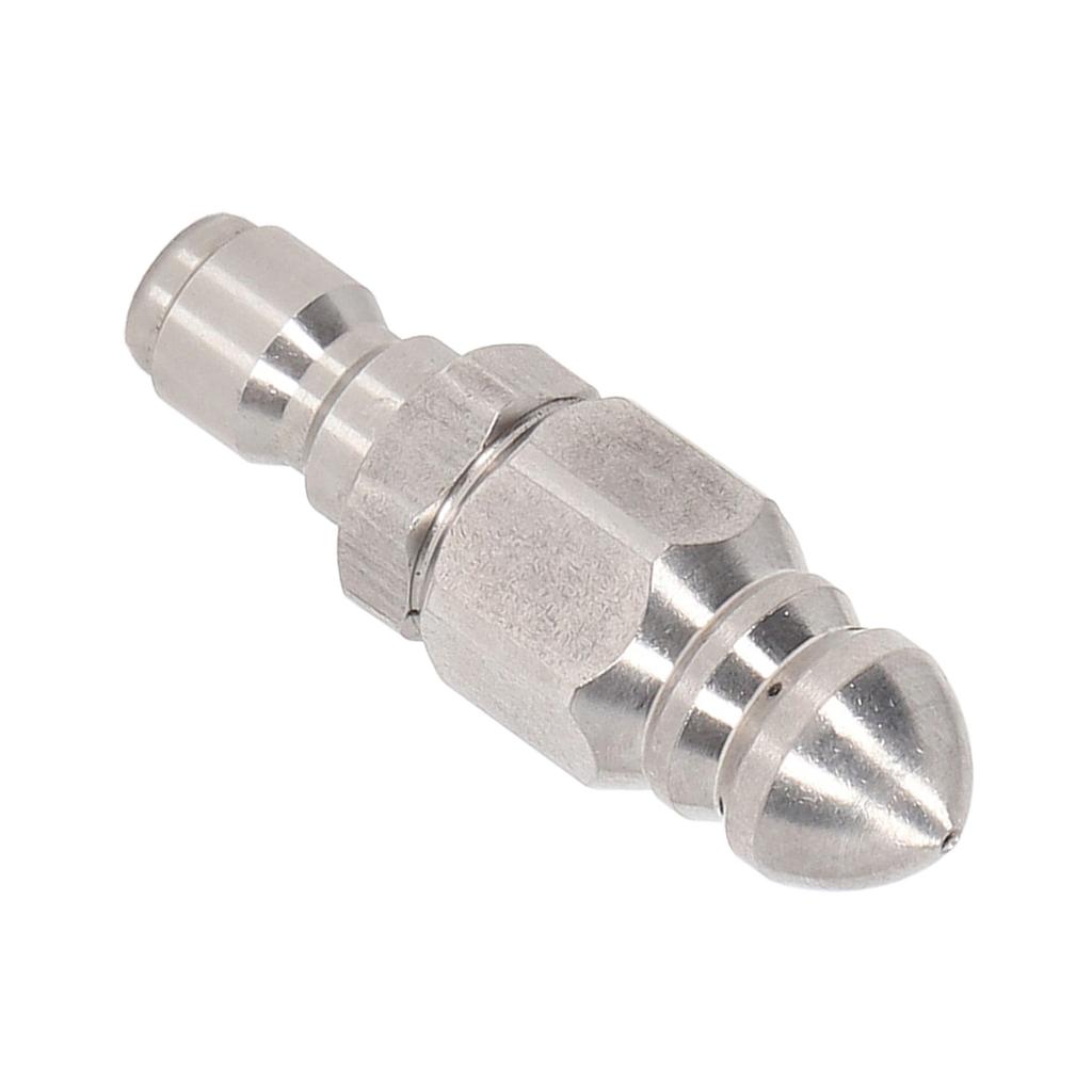 Pressure Washer Nozzle 5000PSI Stainless Steel 1 4in NPT Quick Connector for Cleaning Pointed Head 1 Front Hole 6 Rear