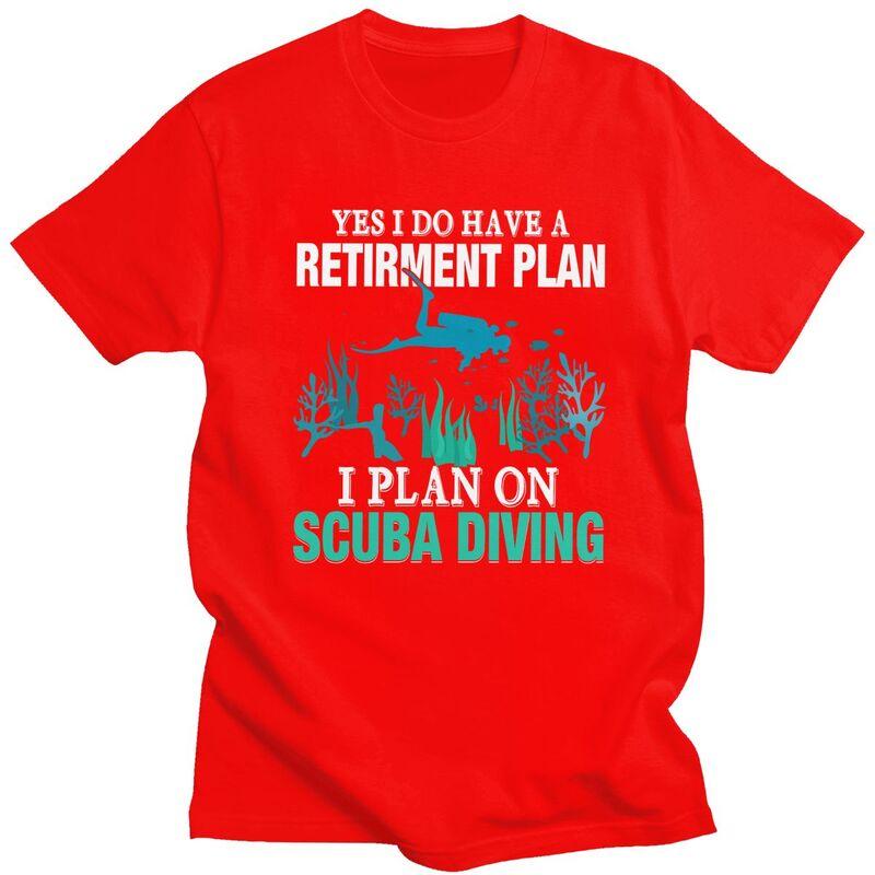 

Мужская футболка на заказ I Plan On Scuba Diving, 100% хлопок, футболка для отдыха, с цитатой дайвера, модные футболки S