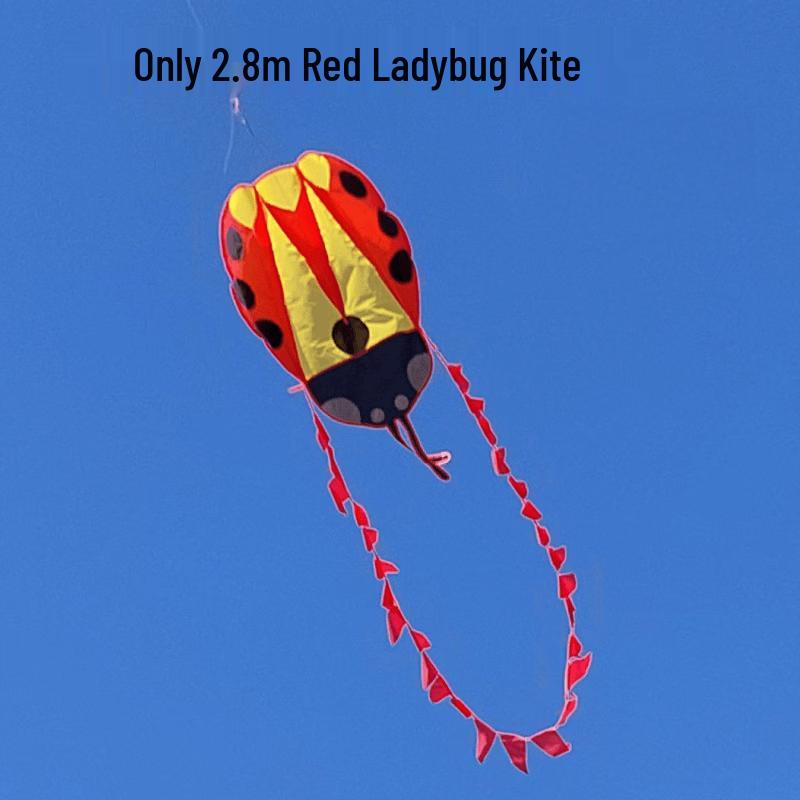 Soft Frameless Ladybug Kite for Adults and Kids