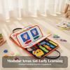 Soft Felt Learning Busy Board | Fine Motor Skills Development, Portable unfolds Design Style 1