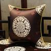35x50cm/45x45cm Jacquard Plant Bamboo Cushion Cover Chinese Light Luxury Tassels Pillow Covers Decorative Green Black Home Decor