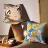 Itsuki M-Myoudouin Pillow Case Sofa and Living Room Decorative Cushion Covers Dust-proof and Mite-proof Invisible Zipper
