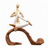 Meditation Figurine Polyresin Statue Resin Female Figure for Living Room, Office,
