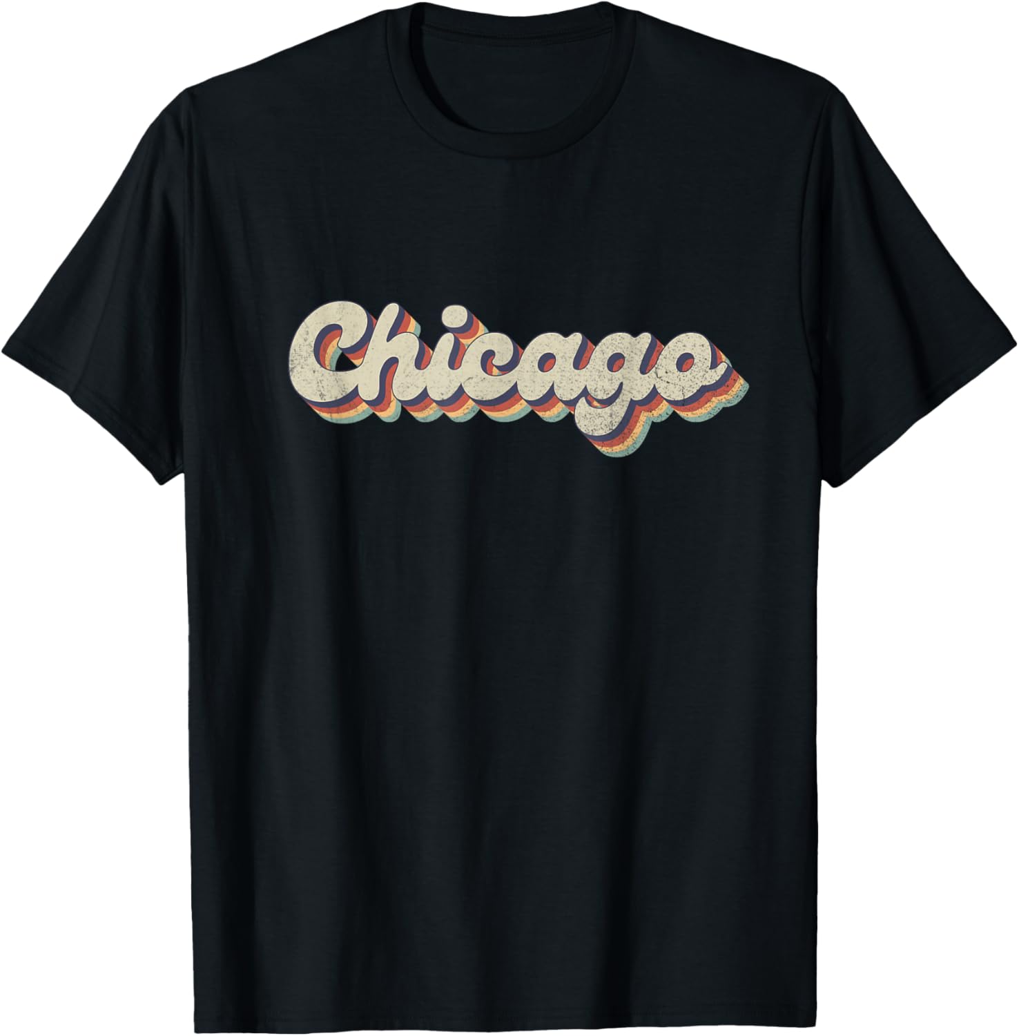 

70 s 80 s USA City - Vintage Chicago T-Shirt 5XL різнокольоровий