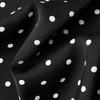 French Style Polka Dot High-Waist Slit Midi Skirt