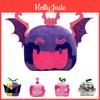 Blox Fruits Plush Toy In Purple Leopard Box Soft And Fuzzy Animal Figurine