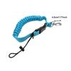 Scuba Diving Lanyard Webbing Strap Stainless Spring Coiled Lanyard Anti Lost Rope for Underwater Photography