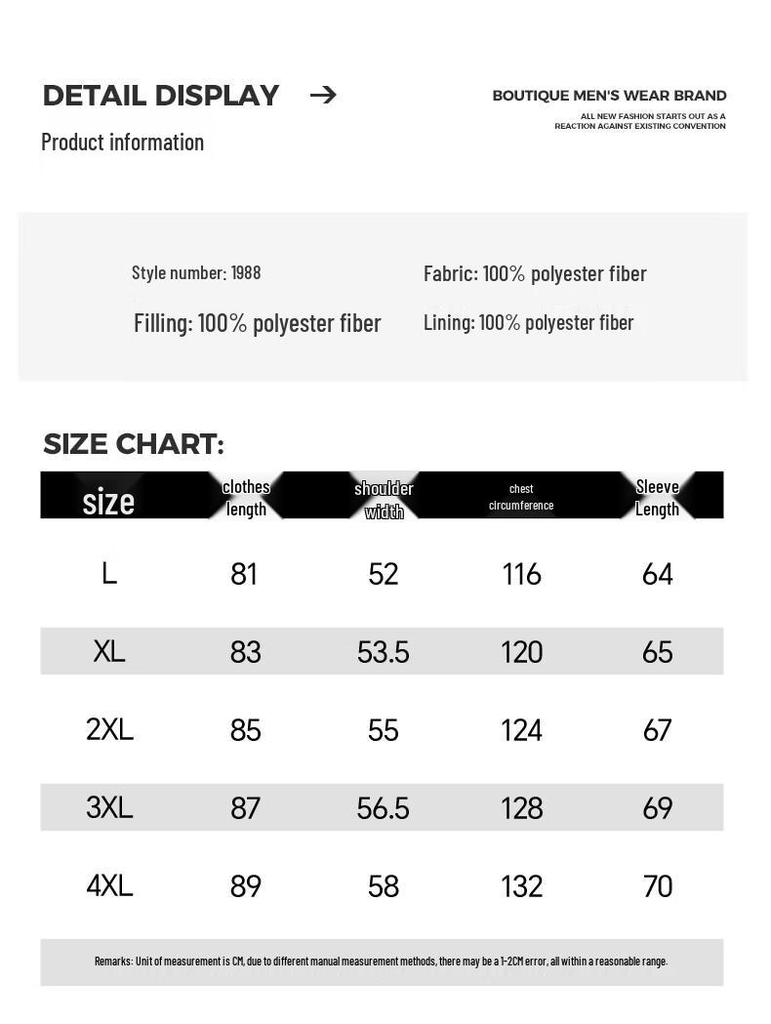 Maoren Men's Hooded Padded Jacket