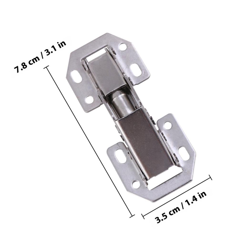 5Pcs Steel Cabinet Door Hinges Thickened 1.5mm Hydraulic Concealed Face Frame Mounting Heavy Duty Furniture Hinges Silent Stable