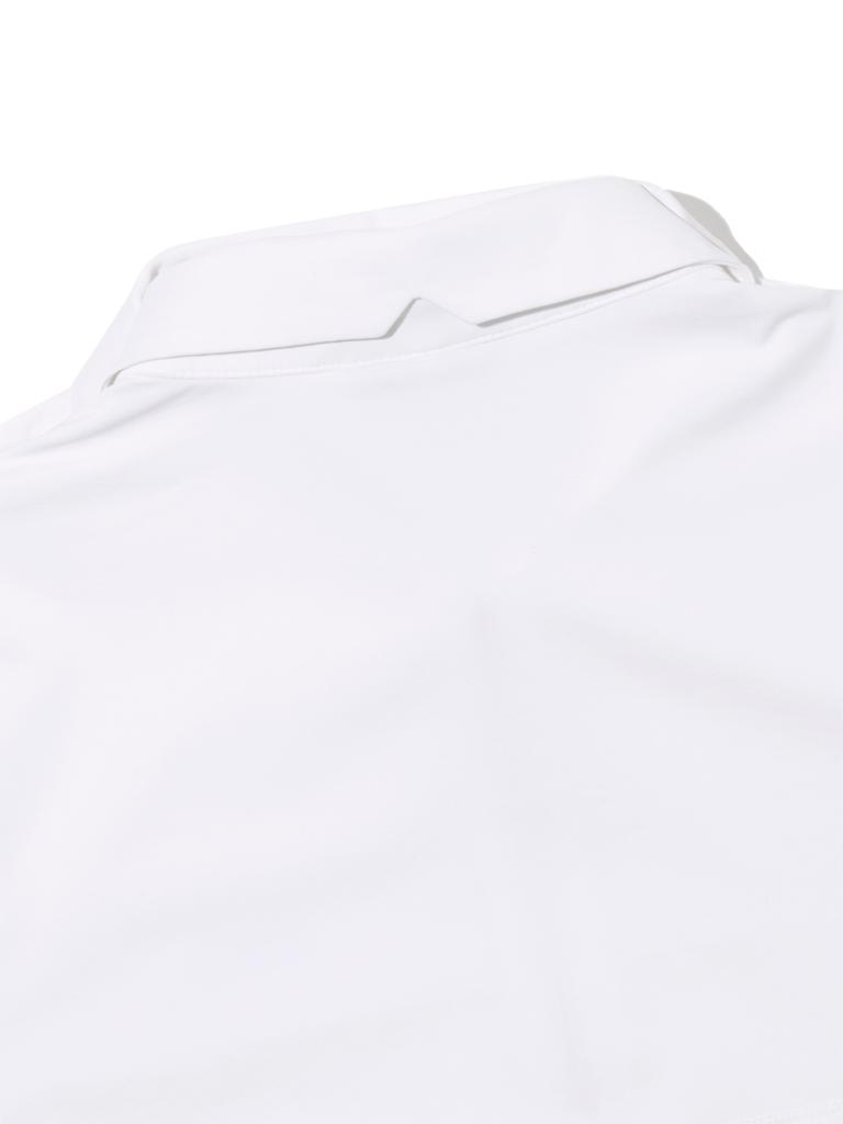 WIDEANGLE Toe Cut Point Polo Shirt L_White