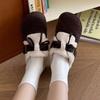 Retro fleece casual shoes trendy thickened warm shoes bag heel fluffy shoes