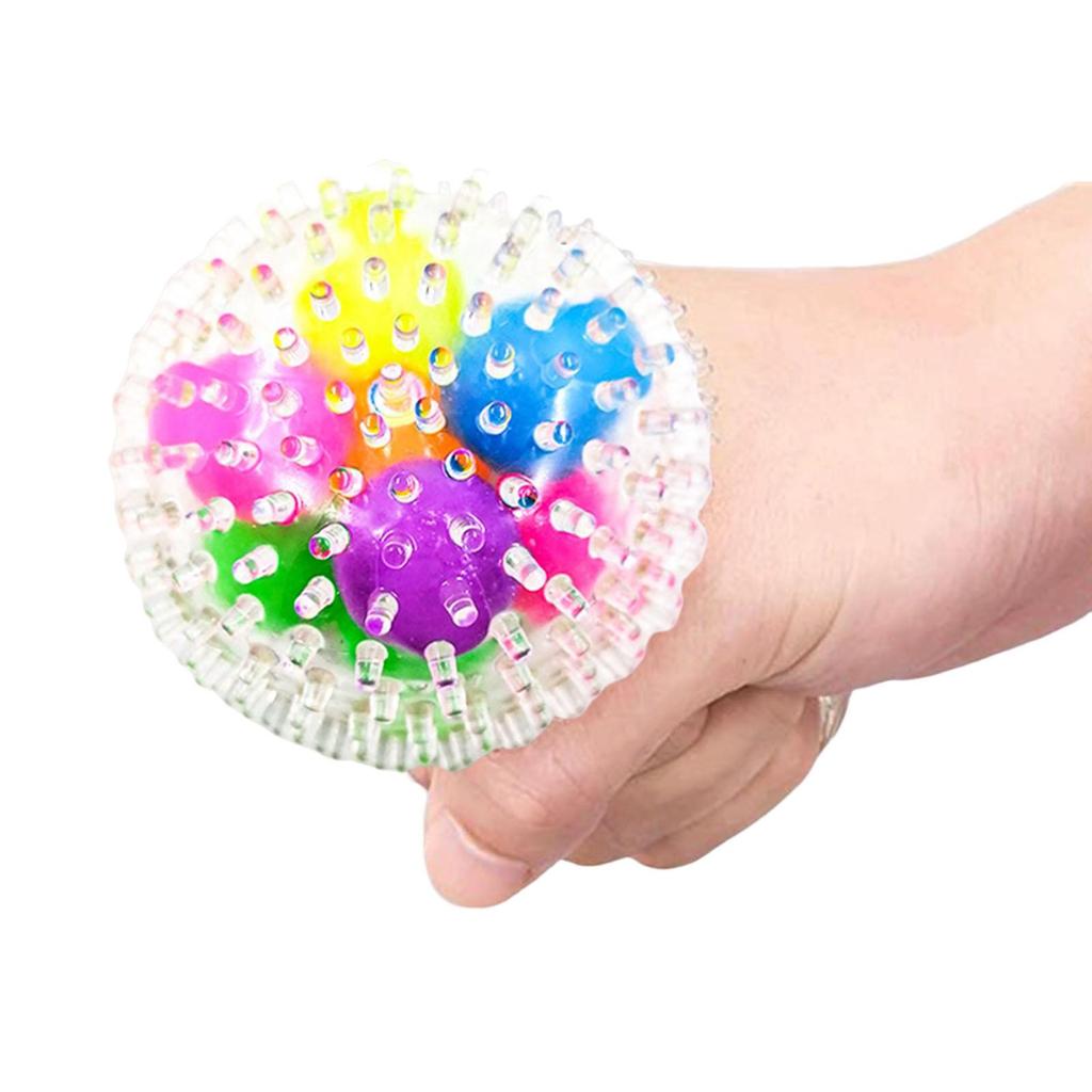 Funny Rainbow Balls Gadget Vent Toys Sensory Toy for Exercise Halloween Birthday Gift