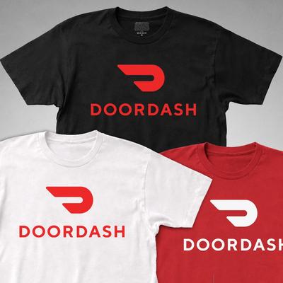 DoorDash T-Shirt Tee Food Delivery Driver Door Dash Service Grocery Groceries