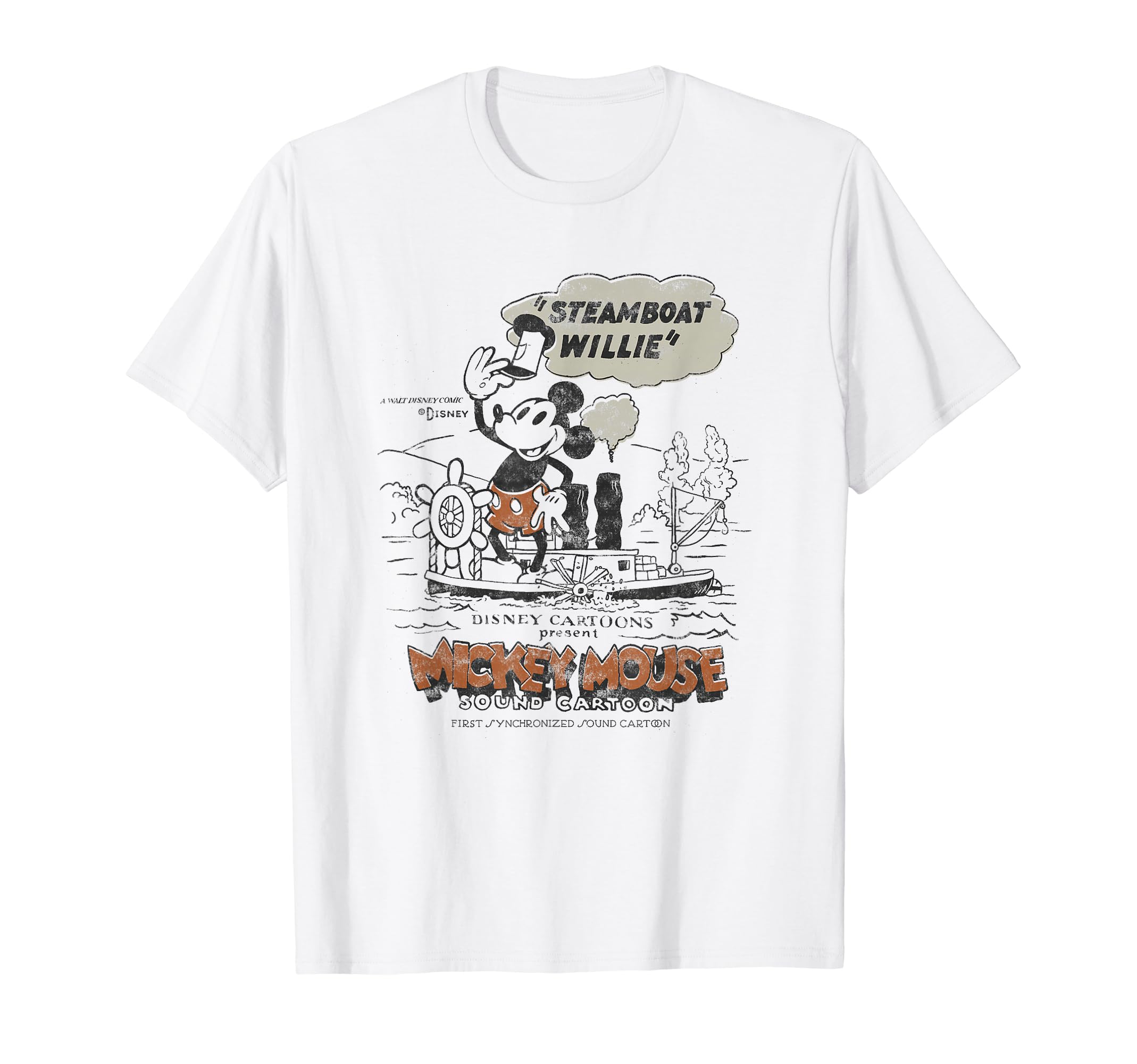 Disney 100 Mickey Mouse Steamboat Willie Sound Cartoon D100 T-Shirt