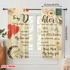 2 Stück, 2D-Flachdruck Lichtfilternde Vorhänge Liebesbrief an Tochter 100% Polyester (ohne Stange) Festlich Ldeal für Schlafzimmer