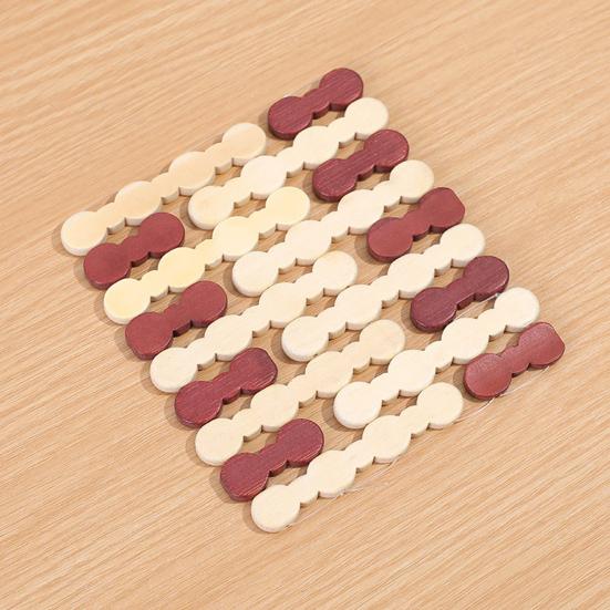 2Pcs Insulated Coaster Multi-Purpose Bamboo Coaster Non-Slip Heat Resistant Pot Pad for Home Dining Table