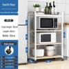 Freestanding Multi-Layer Kitchen Storage Rack for Microwave & Cookware